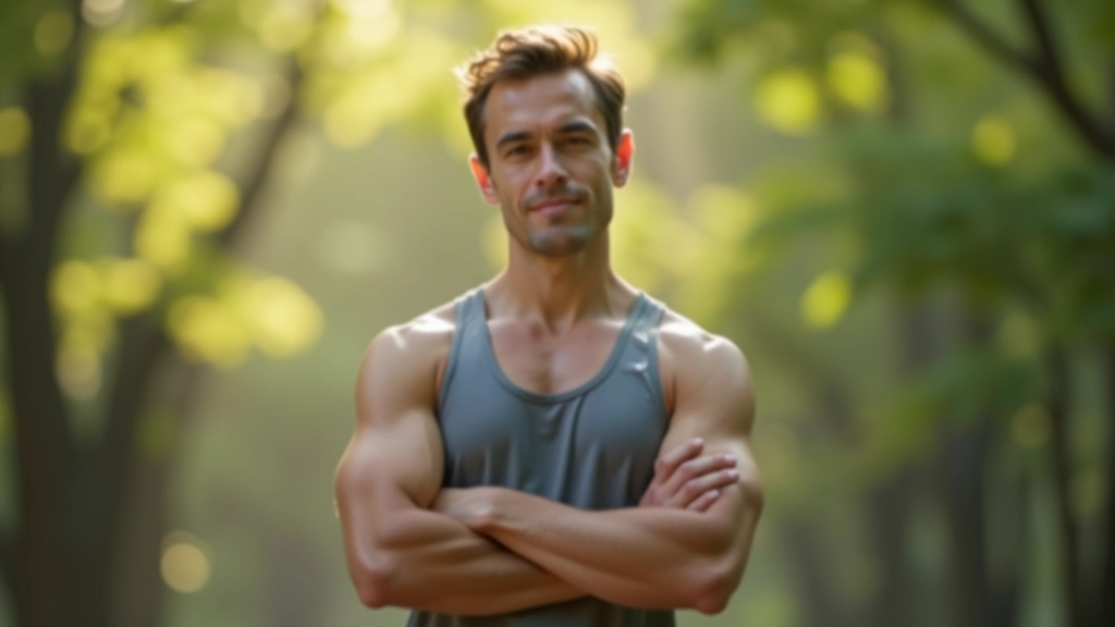 Group of people doing outdoor bootcamp exercise in a park with focus on trainer leading the session